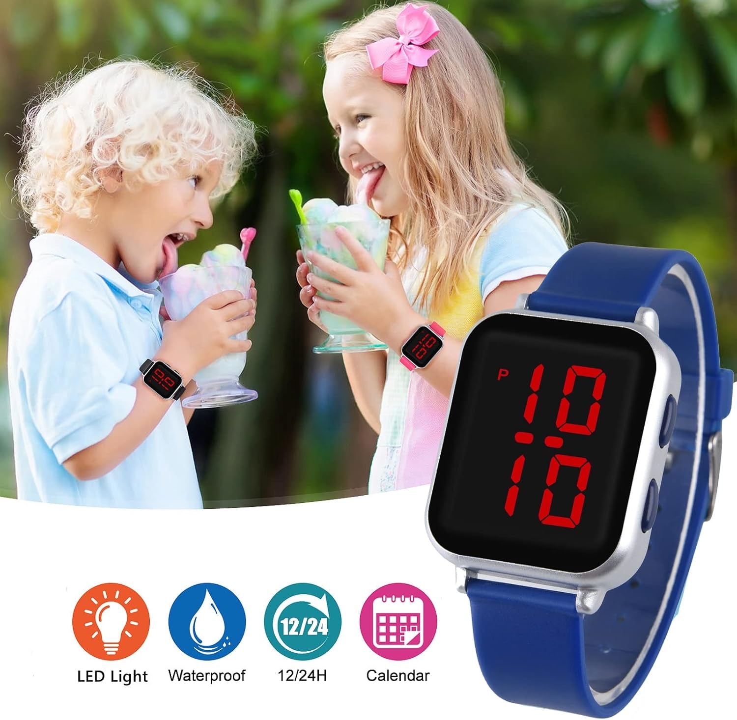 Kids Watch Girls Ages 6-8 8-10 10-12, Wrist Watches for Girls Gifts Waterproof Reloj Para Niños Niñas 6 7 8 Year Old Girl Birthday Gift