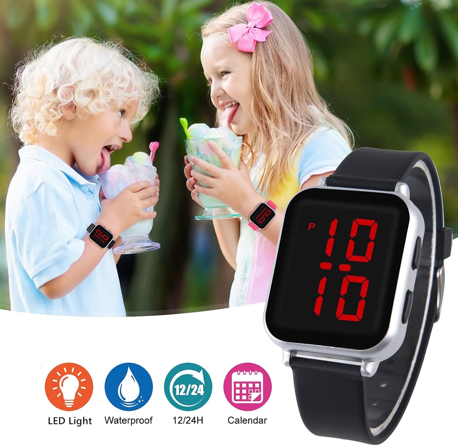 Kids Watch Girls Ages 6-8 8-10 10-12, Wrist Watches for Girls Gifts Waterproof Reloj Para Niños Niñas 6 7 8 Year Old Girl Birthday Gift