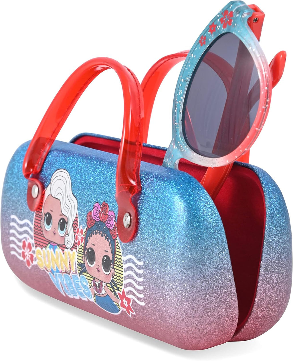 LOL Surprise Kids Sunglasses for Girls, Toddler Sunglasses with Kids Glasses Case