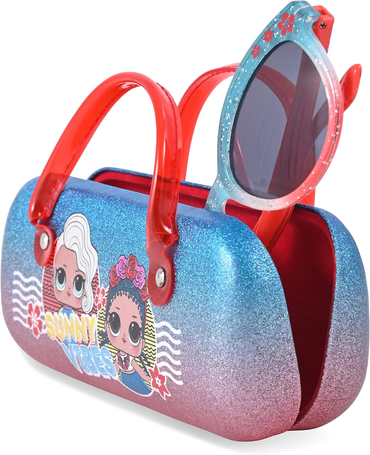 LOL Surprise Kids Sunglasses for Girls, Toddler Sunglasses with Kids Glasses Case