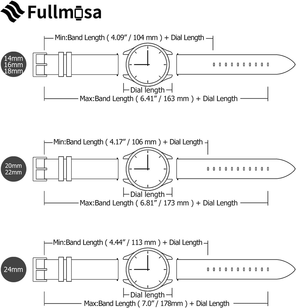Leather Watch Band 14Mm 16Mm 18Mm 20Mm 22Mm 24Mm, Soft Genuine Leather, Quick Release Replacement Watch Strap for Women and Men, 18Mm, Pink+Rose Gold Buckle