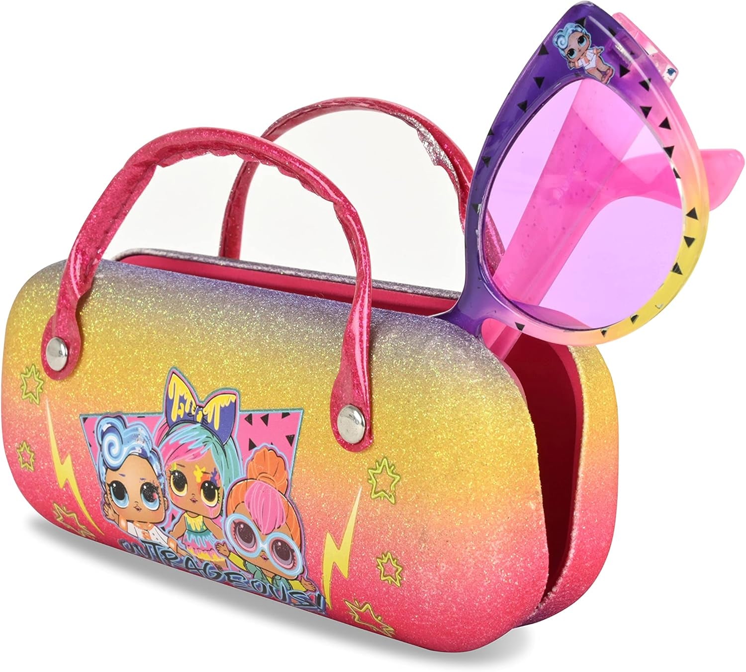 LOL Surprise Kids Sunglasses for Girls, Toddler Sunglasses with Kids Glasses Case