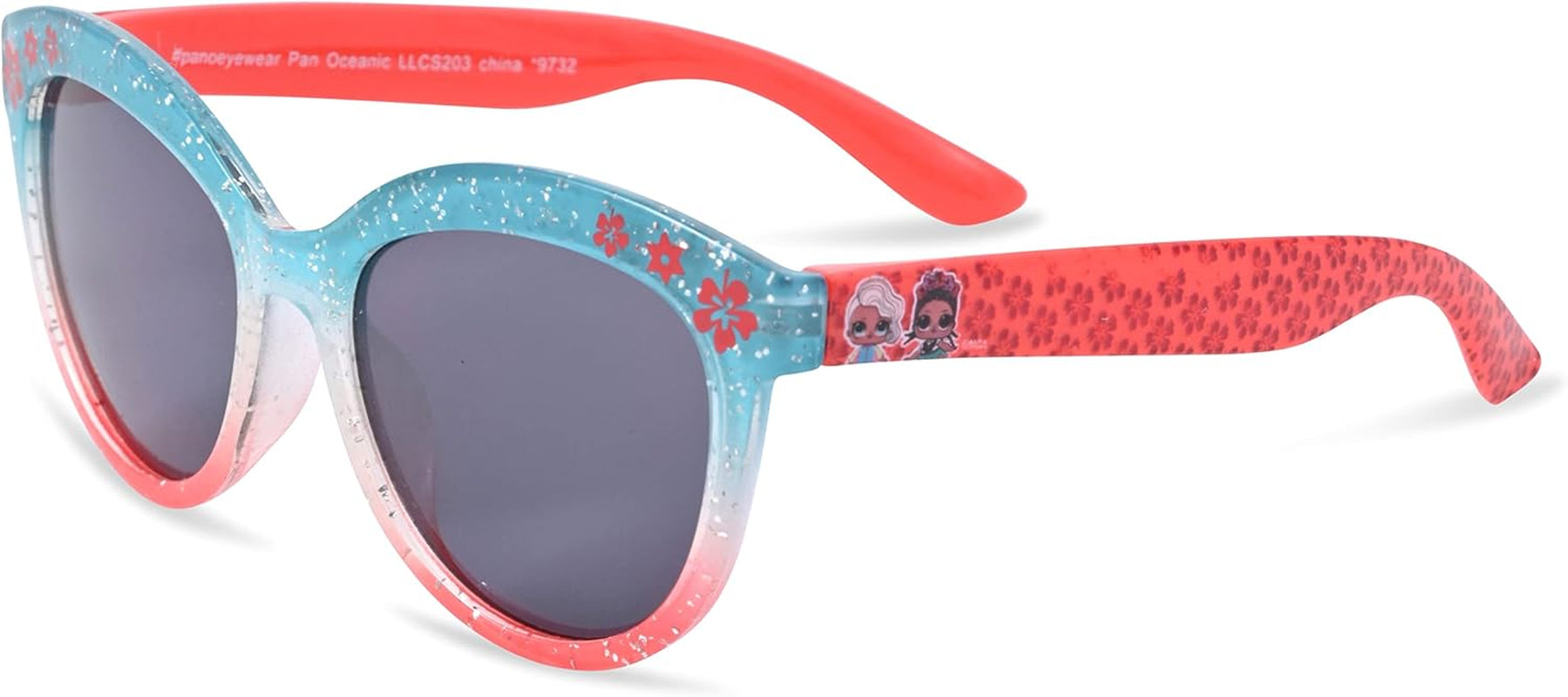 LOL Surprise Kids Sunglasses for Girls, Toddler Sunglasses with Kids Glasses Case