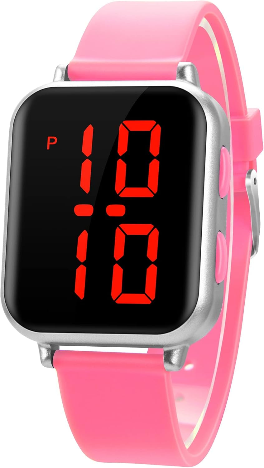 Kids Watch for Girls Boys Ages 5-7 6-12 11-15, LED Big Dial Digital Watch for Kids Casual Wrist Watches Reloj Para Niños Niñas