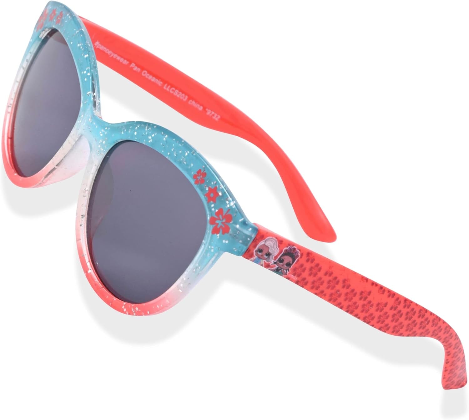 LOL Surprise Kids Sunglasses for Girls, Toddler Sunglasses with Kids Glasses Case