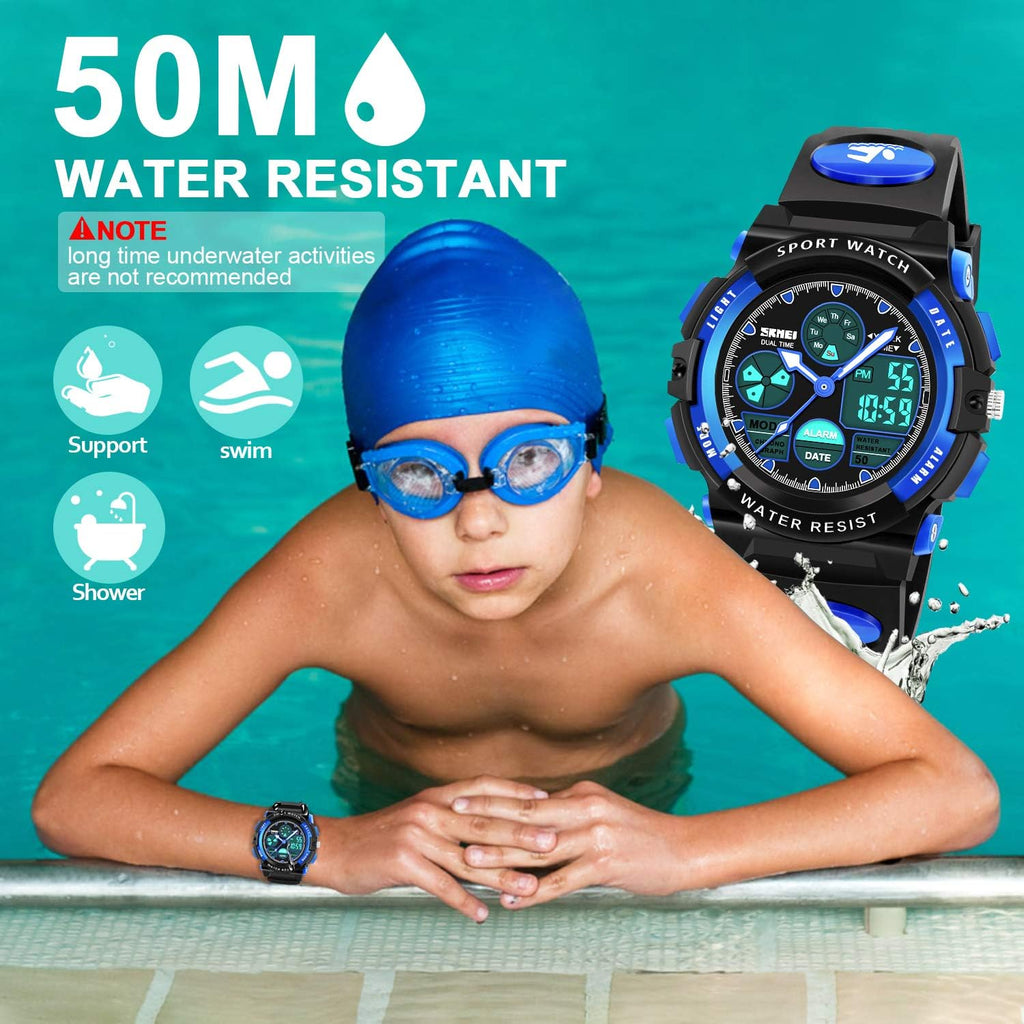 LED Multi Function Waterproof Watch for Kids - Kids Gifts