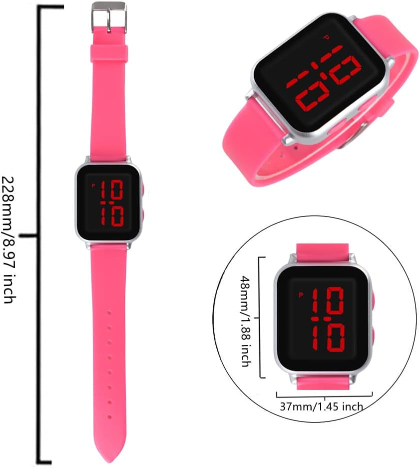 Kids Watch for Girls Boys Ages 5-7 6-12 11-15, LED Big Dial Digital Watch for Kids Casual Wrist Watches Reloj Para Niños Niñas